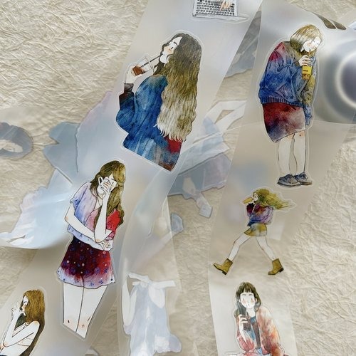 [丁丁DingDing] #38 一杯 ダイカットマットPETテープ(剥離紙付き)