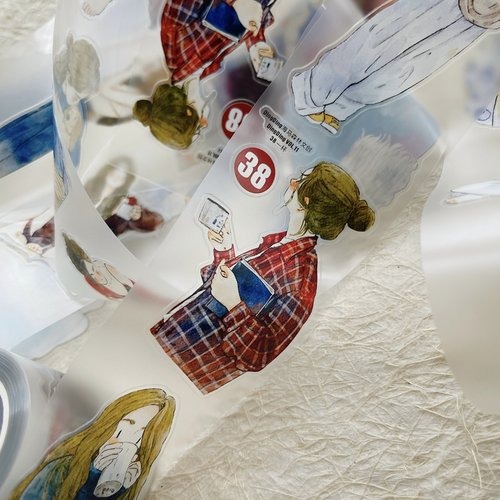 [丁丁DingDing] #38 一杯 ダイカットマットPETテープ(剥離紙付き)