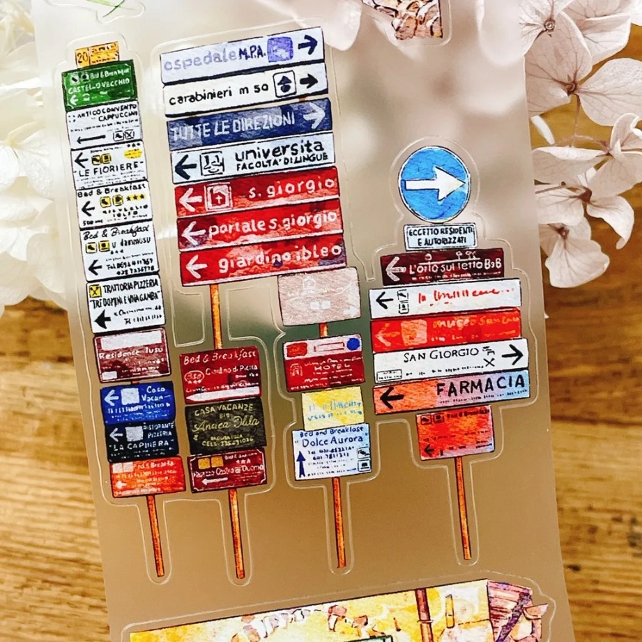 [丁丁DingDing] A38 轉角 歐遊雜記 ダイカットマットPETテープ(剥離紙付き)