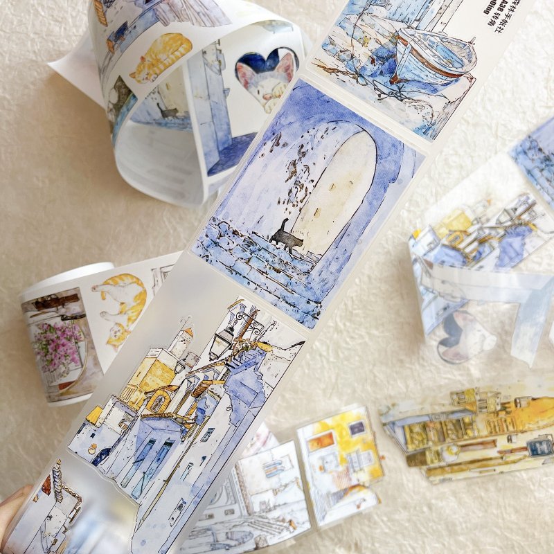 [丁丁DingDing] A38 轉角 歐遊雜記 ダイカットマットPETテープ(剥離紙付き)