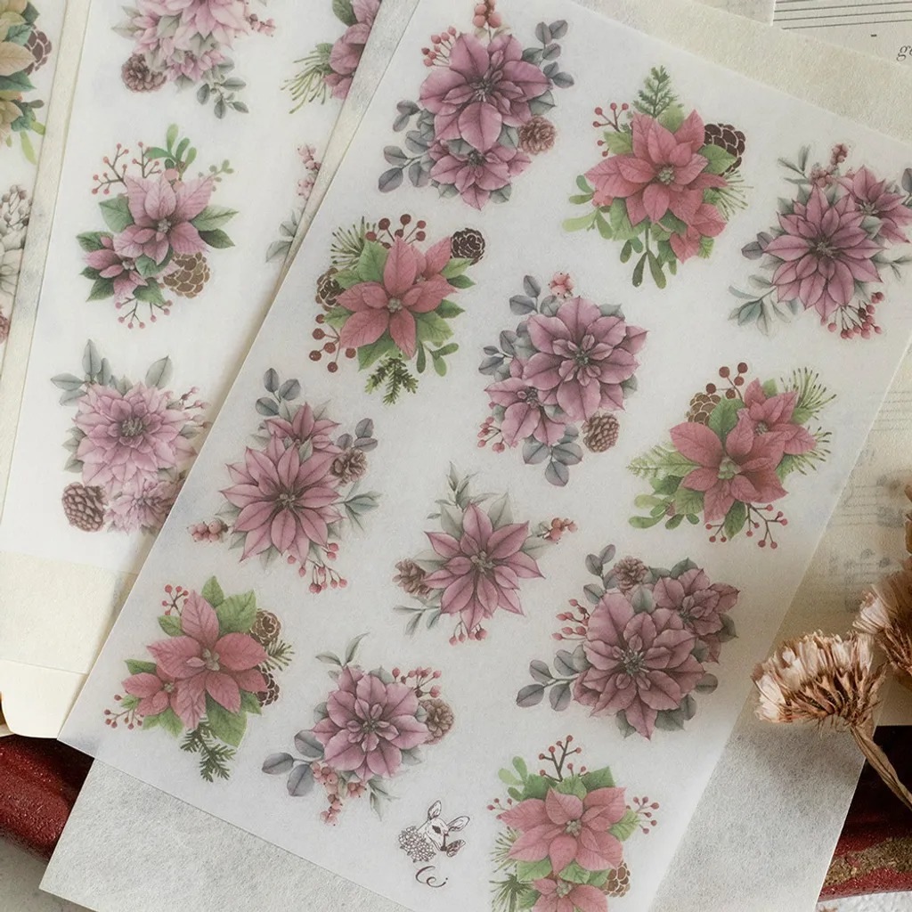 [樂意Loidesign] 聖誕 Christmas 転写シール(3種類各1枚入)