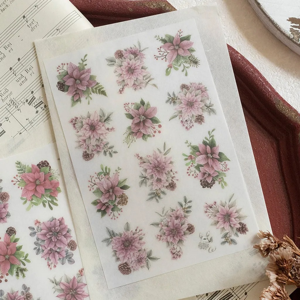 [樂意Loidesign] 聖誕 Christmas 転写シール(3種類各1枚入)