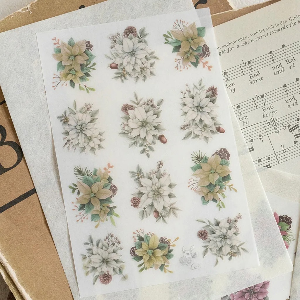 [樂意Loidesign] 聖誕 Christmas 転写シール(3種類各1枚入)