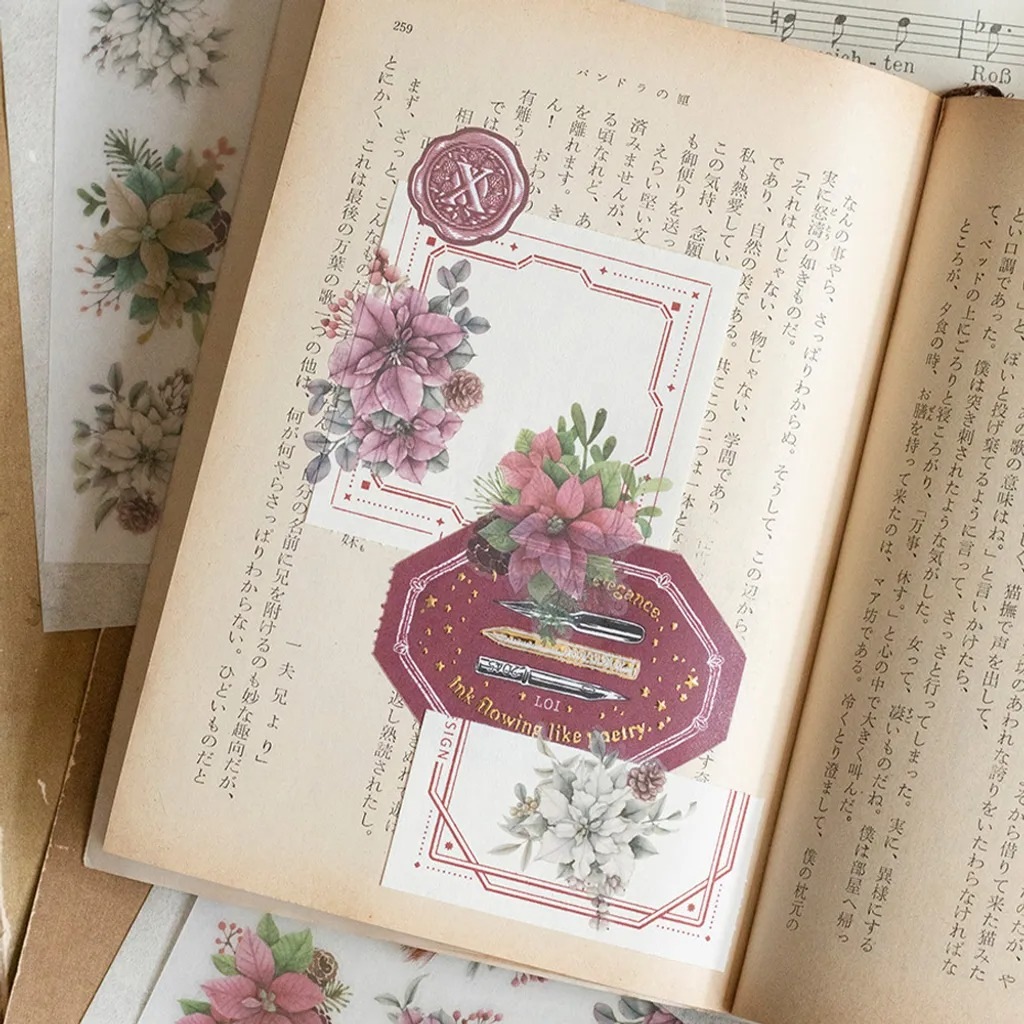 [樂意Loidesign] 聖誕 Christmas 転写シール(3種類各1枚入)