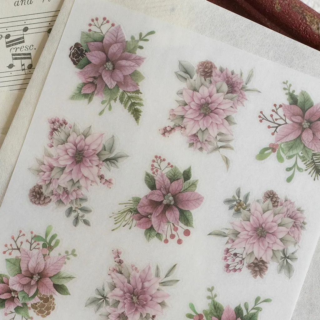 [樂意Loidesign] 聖誕 Christmas 転写シール(3種類各1枚入)