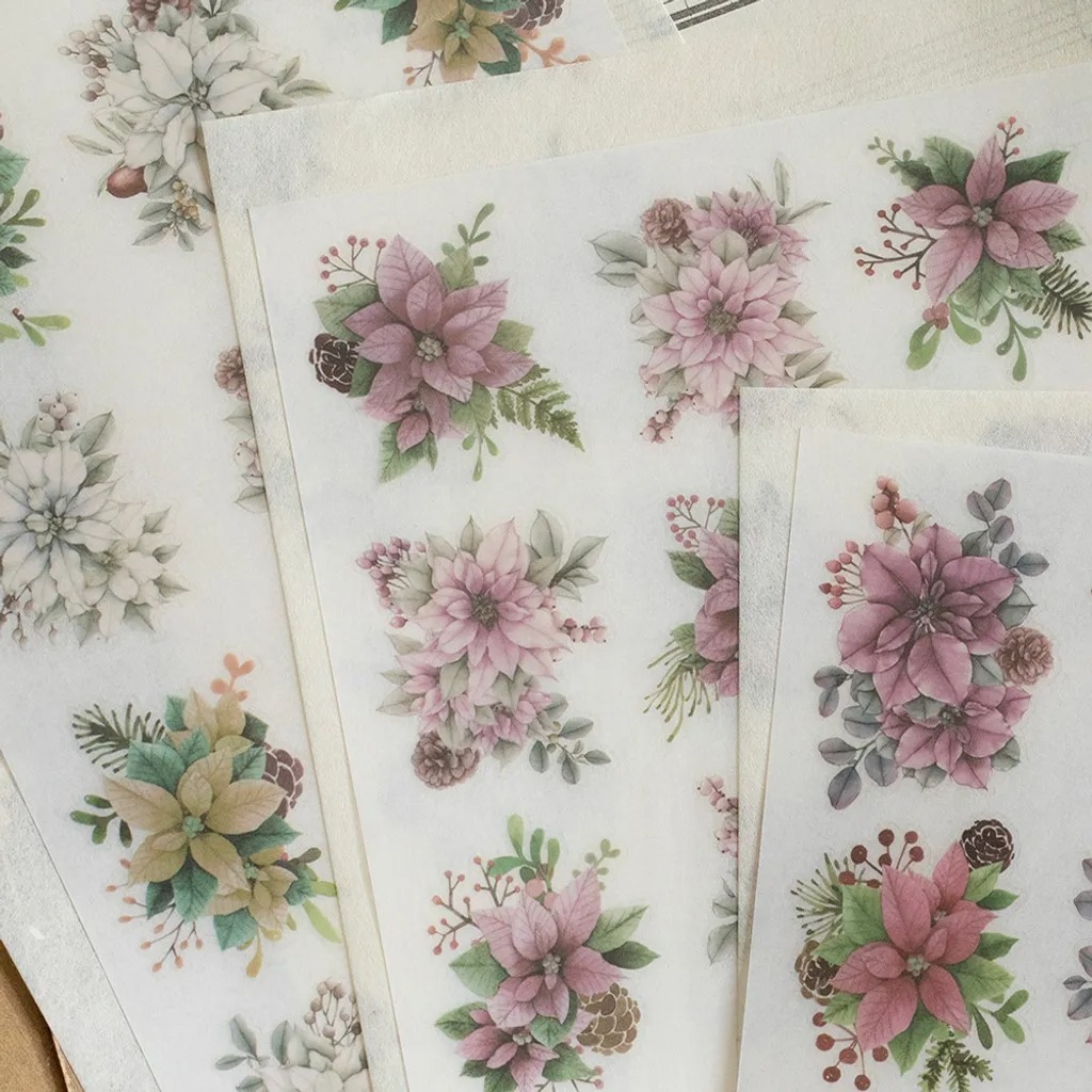 [樂意Loidesign] 聖誕 Christmas 転写シール(3種類各1枚入)