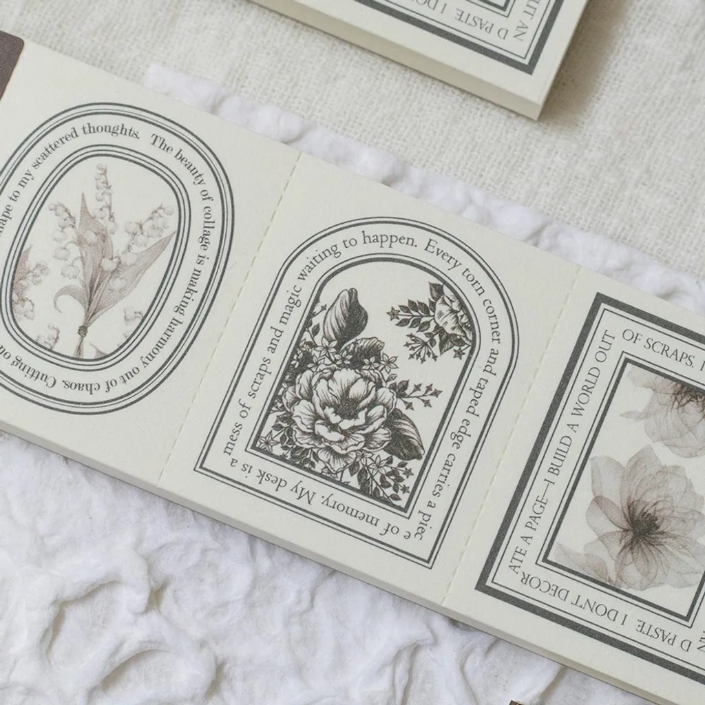 [樂意Loidesign] Blooming Auraシリーズ コラージュ ラベルブック 全3種類