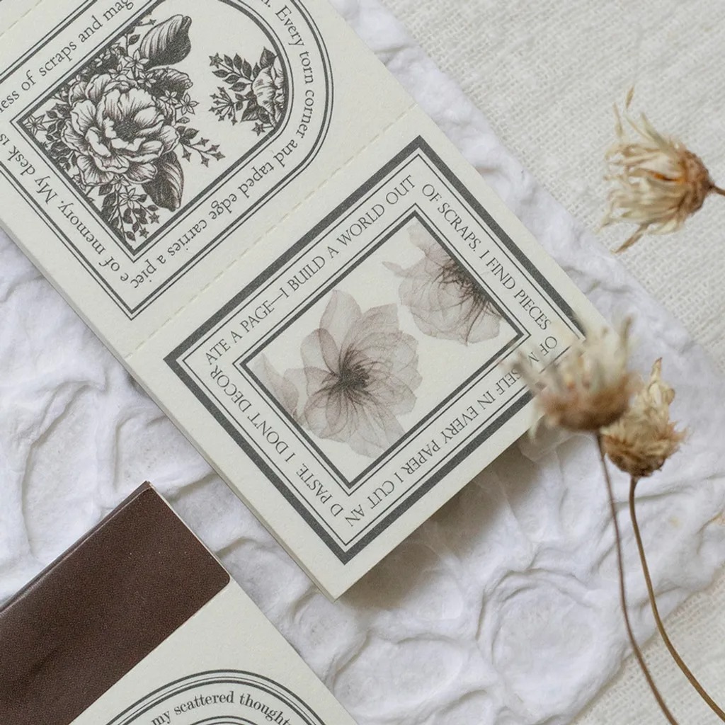 [樂意Loidesign] Blooming Auraシリーズ コラージュ ラベルブック 全3種類