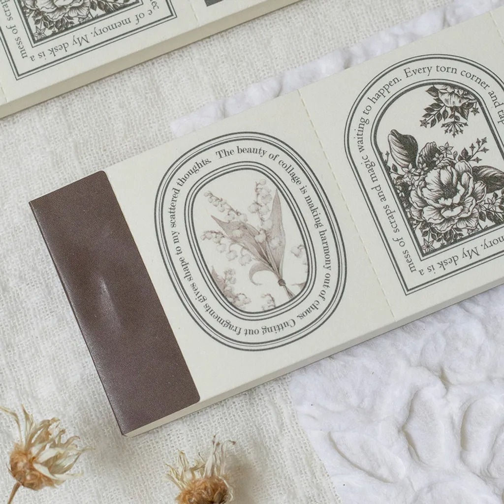 [樂意Loidesign] Blooming Auraシリーズ コラージュ ラベルブック 全3種類
