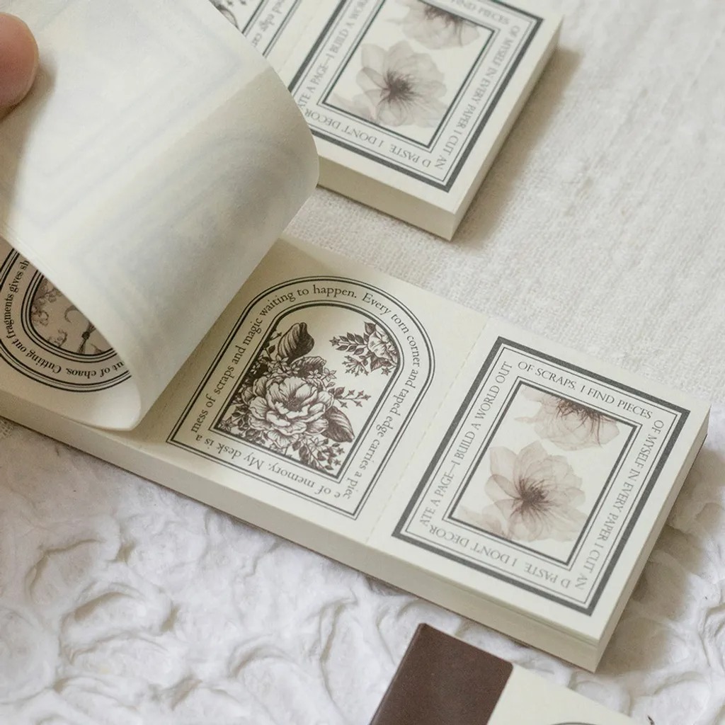 [樂意Loidesign] Blooming Auraシリーズ コラージュ ラベルブック 全3種類