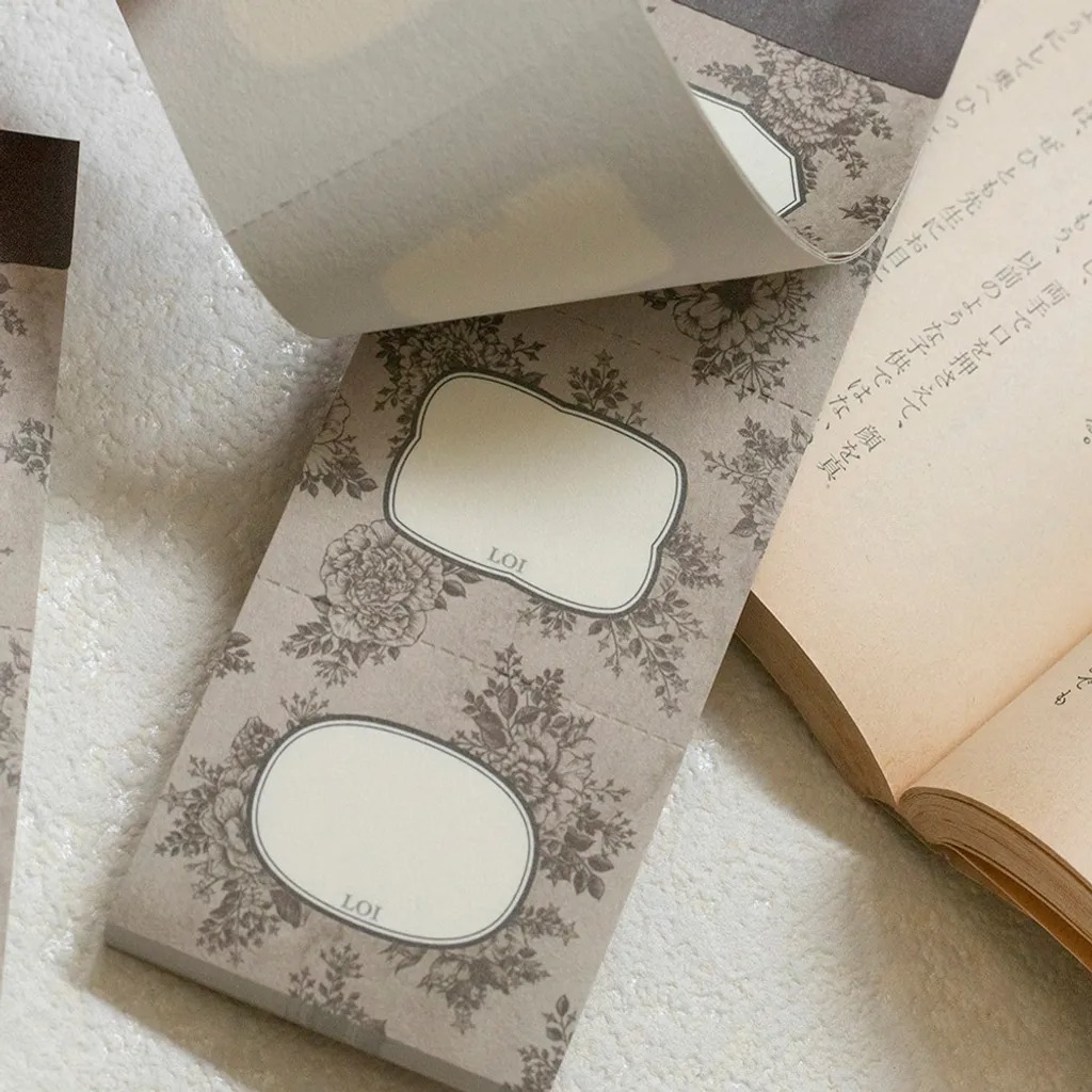 [樂意Loidesign] Blooming Auraシリーズ コラージュ ラベルブック 全3種類