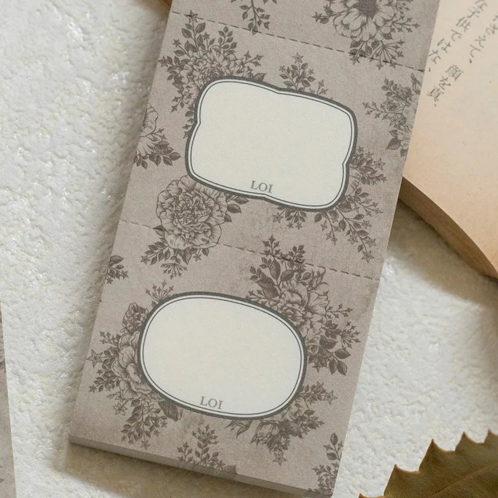 [樂意Loidesign] Blooming Auraシリーズ コラージュ ラベルブック 全3種類