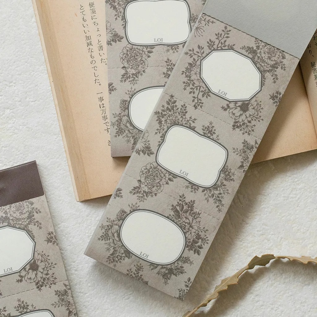 [樂意Loidesign] Blooming Auraシリーズ コラージュ ラベルブック 全3種類