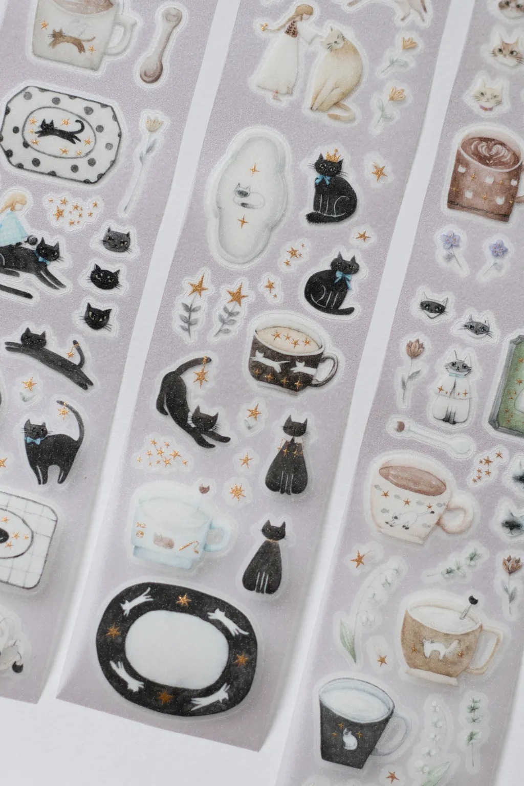 樂意Loidesign] 森林女巫與貓 Forest Witch & Cats ダイカット箔押し