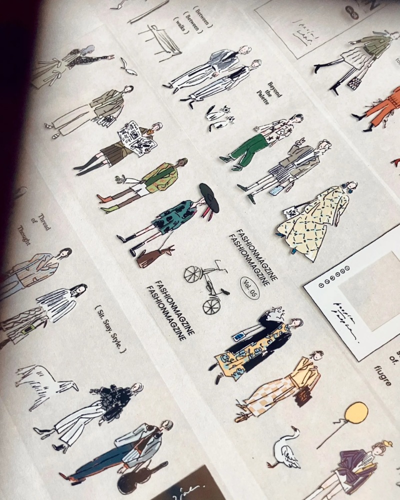 [羊君Somesortoffern] 人群像 Figure Magazine クリアPETテープ(剥離紙付き)