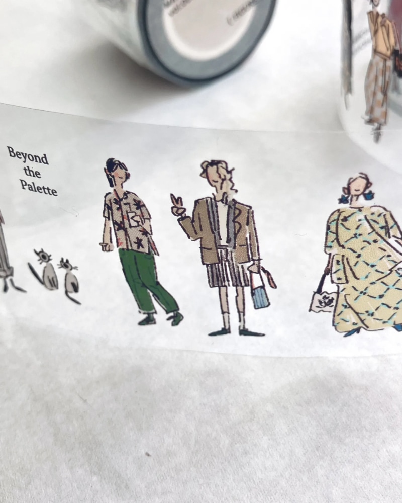 [羊君Somesortoffern] 人群像 Figure Magazine クリアPETテープ(剥離紙付き)