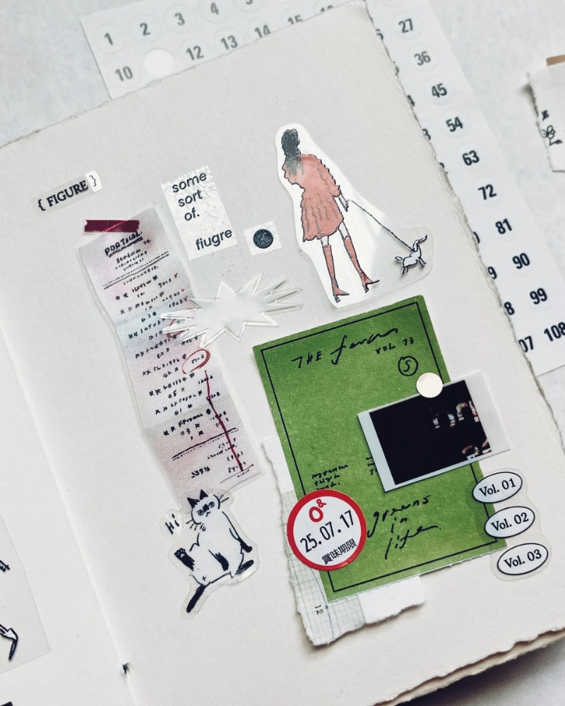 [羊君Somesortoffern] 人群像 Figure Magazine クリアPETテープ(剥離紙付き)