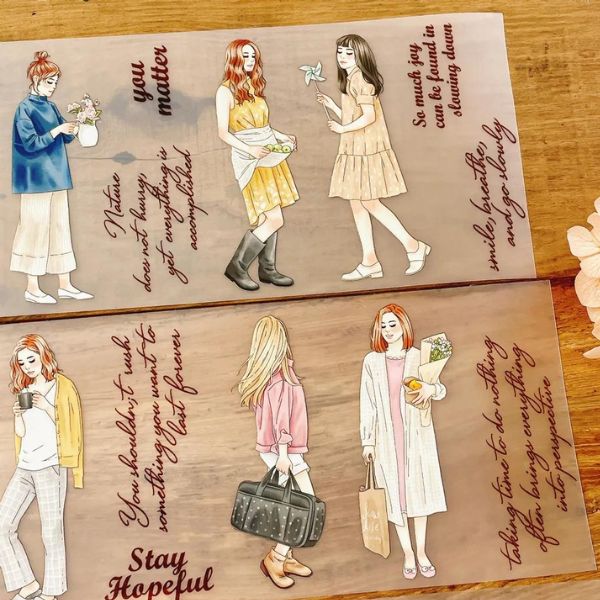 [Windry R]Windry R.  x Journal pages ~ A Step Back マットPETテープ(剥離紙付き) 台湾マスキングテープ 海外マスキングテープ  海外 マスキングテープ