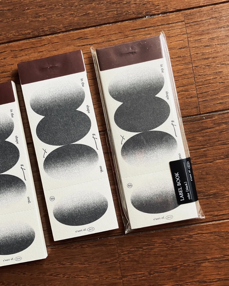 [羊君Somesortoffern] 橢圓 the shape of oval コラージュ ラベルブック(各50枚)
