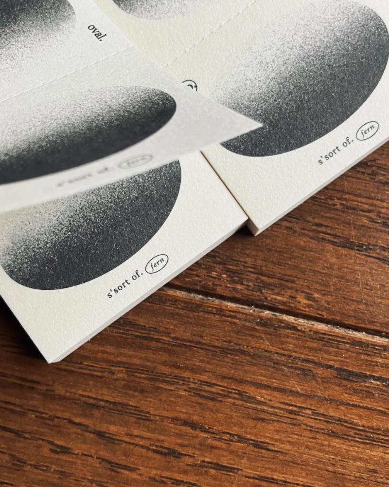[羊君Somesortoffern] 橢圓 the shape of oval コラージュ ラベルブック(各50枚)