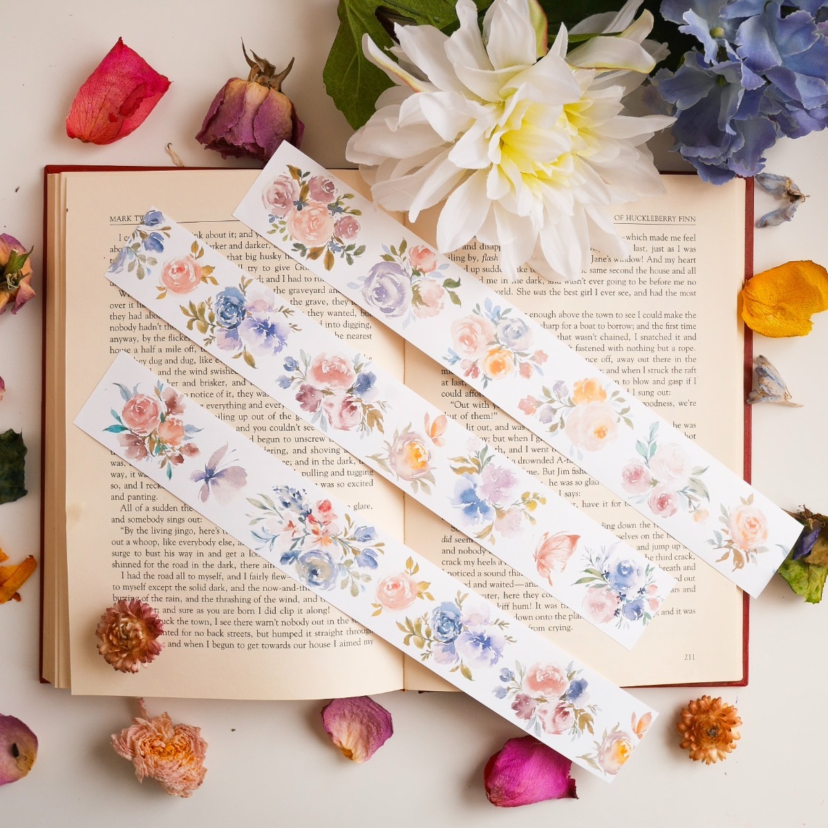 [Meow Illustration] 奇幻花開 Magical Blossom 和紙テープ(剥離紙付き)