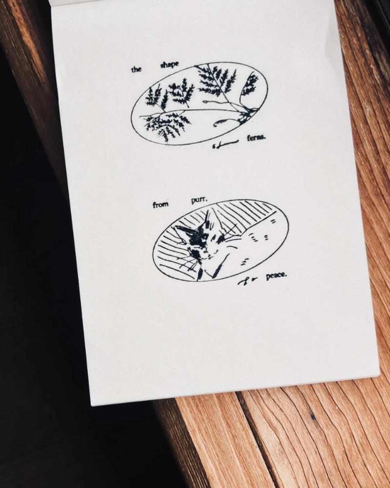 [羊君Somesortoffern] 猫 from purr to peace / 蕨 the shape of ferns スタンプ 