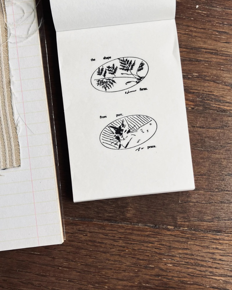 [羊君Somesortoffern] 猫 from purr to peace / 蕨 the shape of ferns スタンプ 