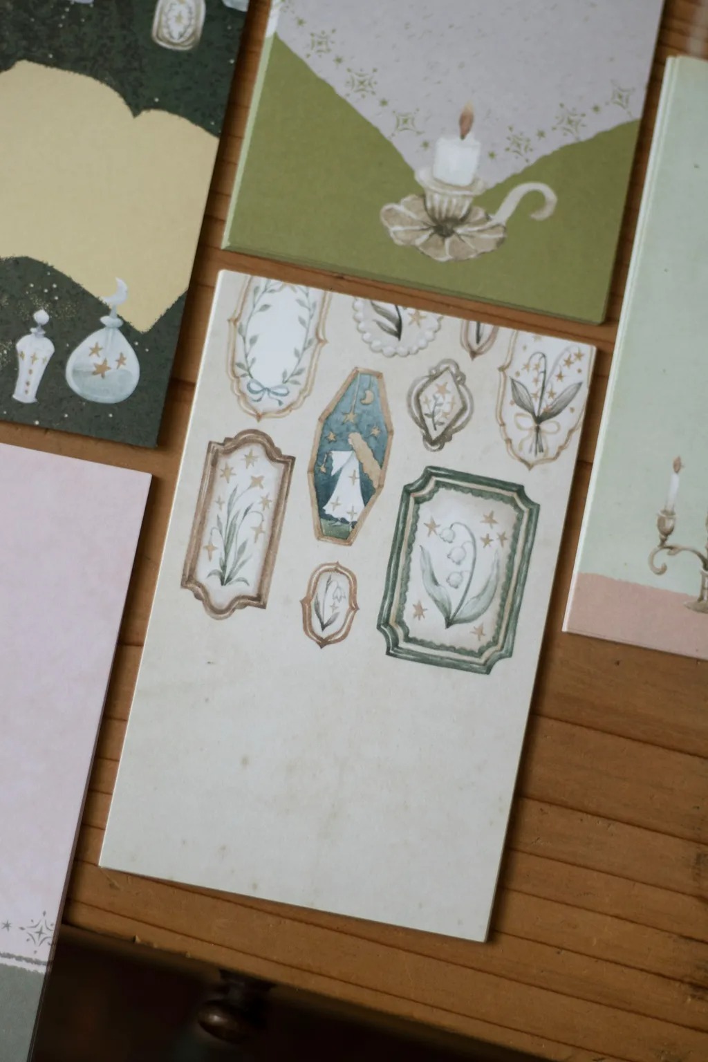 [樂意Loidesign] 女巫家的走廊 Witch's House Corridor - M6/A7 Memo コラージュ メモ(5種類各8枚入) 全2種類