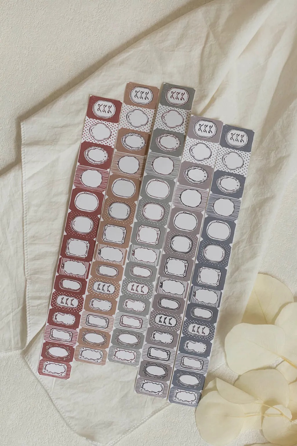 [樂意Loidesign] 法式蝴蝶結 French bow ダイカット紙テープ(剥離紙付き)