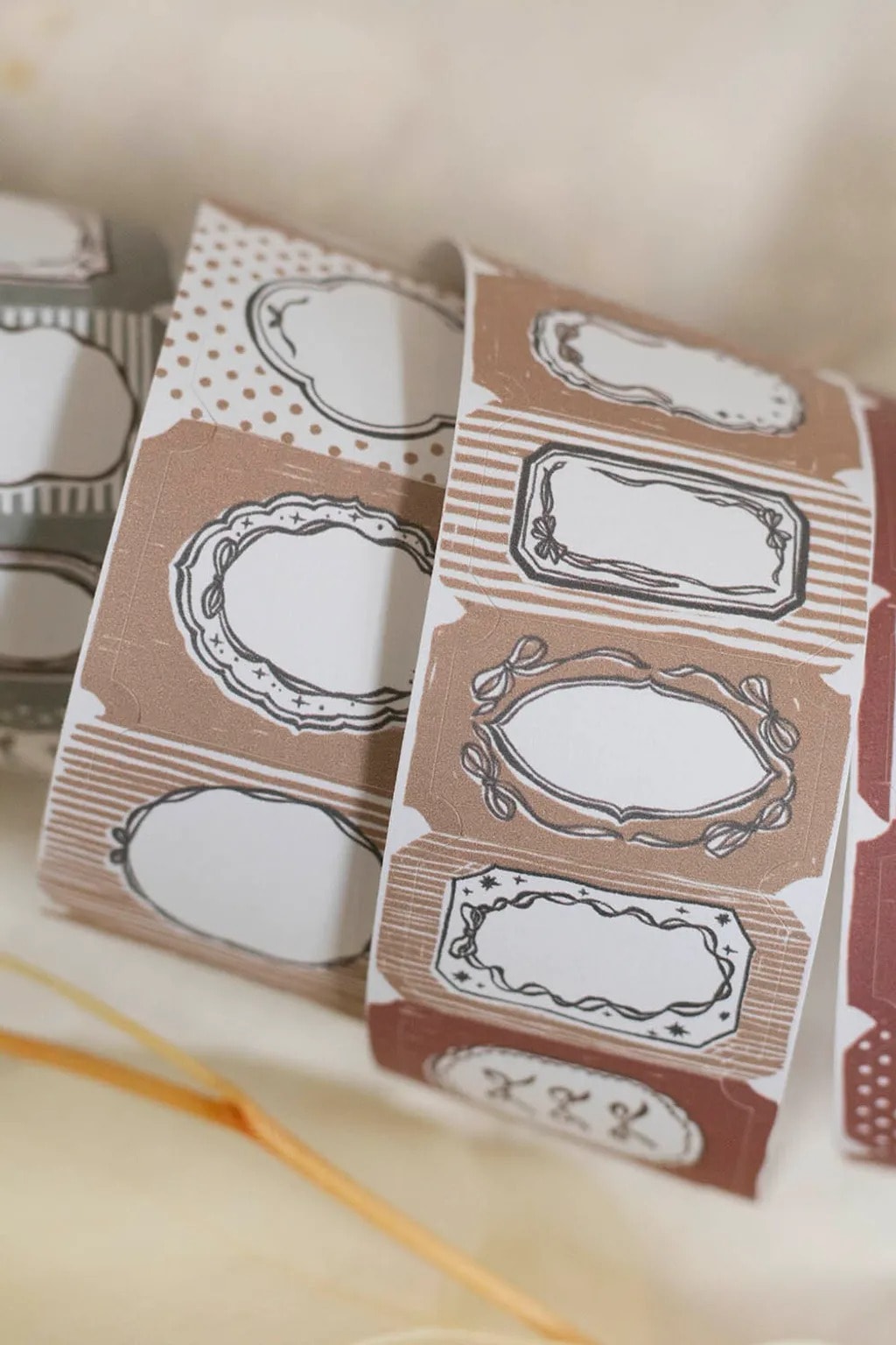 [樂意Loidesign] 法式蝴蝶結 French bow ダイカット紙テープ(剥離紙付き)