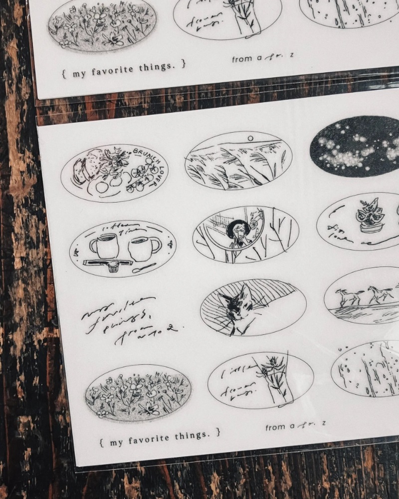 [羊君Somesortoffern] Beloved Sketches 転写シール(2枚入)