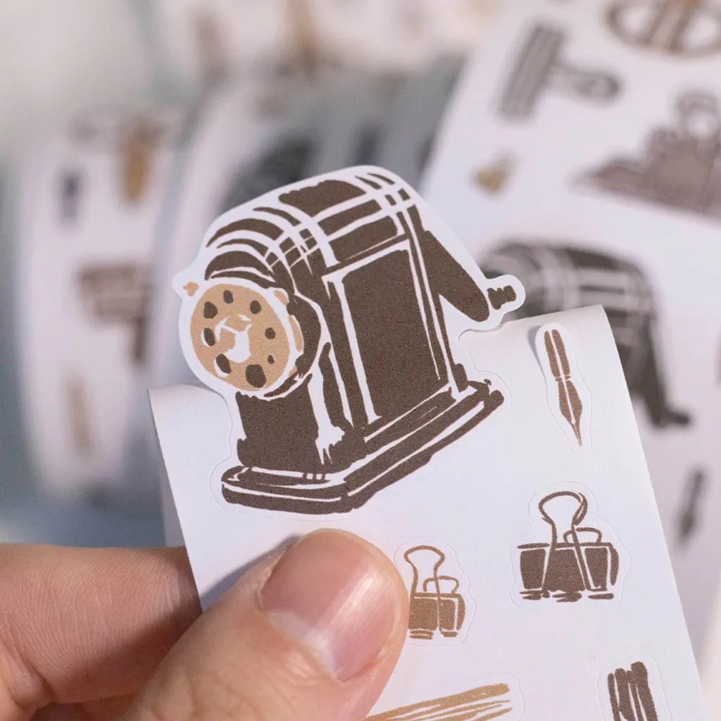 [樂意Loidesign] 文具小集 - 復古文具 Retro Stationery ダイカット紙テープ(剥離紙付き)