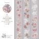 [樂意Loidesign]ローズティー Rose Tea 油絵風薔薇花柄 クリアPETテープ(剥離紙付き) 台湾マスキングテープ 海外マスキングテープ 