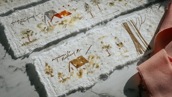 [Meow Illustration] 冷色小房子 Cool Little House 和紙テープ(剥離紙付き)