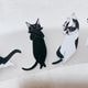 [補補猫・大衛煮愛] 黑白貓 マットPETテープ(剥離紙付き)