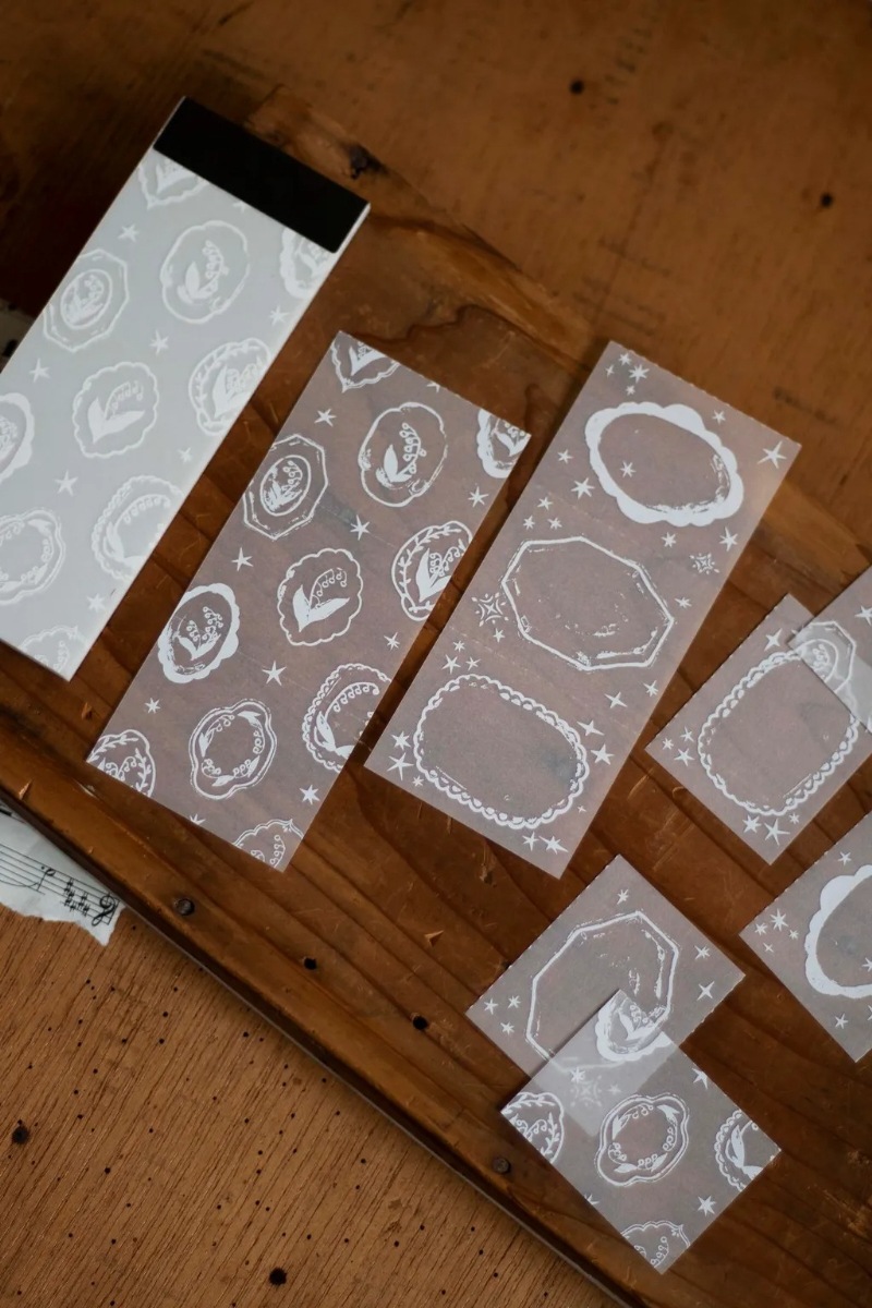 [樂意Loidesign] 鈴蘭採集/花開的順序シリーズ Tracing Paper Memo Padトレーシングペーパーラベルブック 全3種類