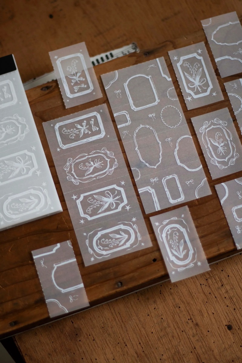 [樂意Loidesign] 鈴蘭採集/花開的順序シリーズ Tracing Paper Memo Padトレーシングペーパーラベルブック 全3種類