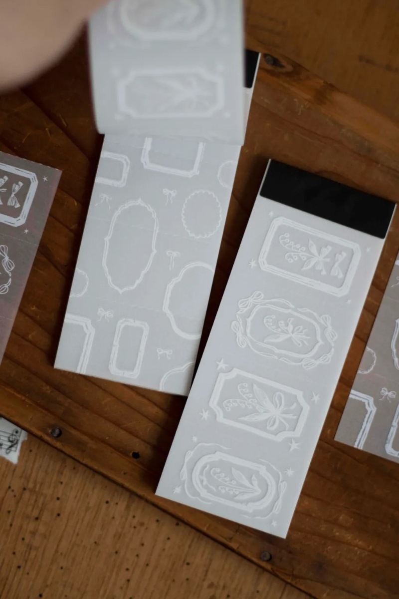 [樂意Loidesign] 鈴蘭採集/花開的順序シリーズ Tracing Paper Memo Padトレーシングペーパーラベルブック 全3種類