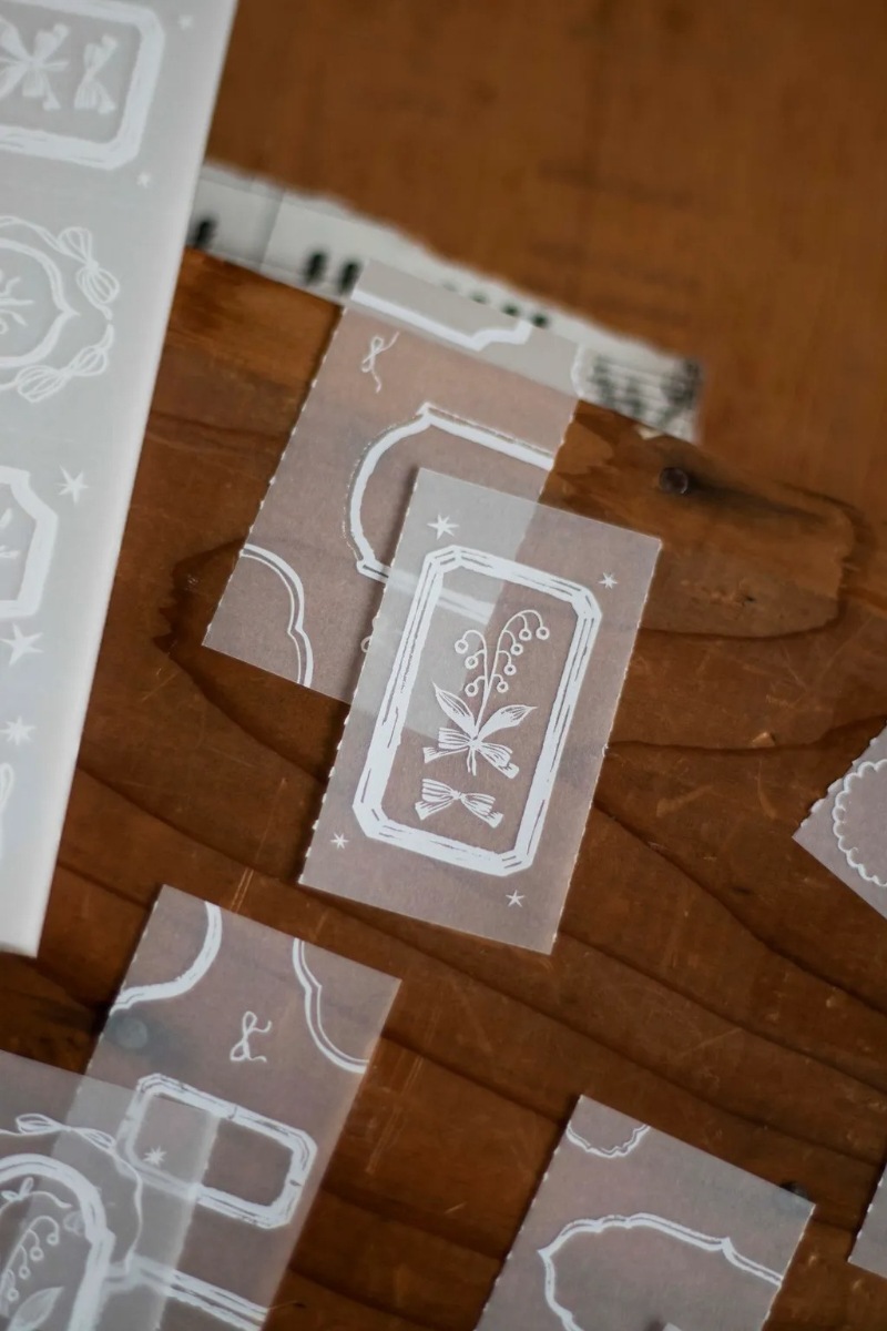 [樂意Loidesign] 鈴蘭採集/花開的順序シリーズ Tracing Paper Memo Padトレーシングペーパーラベルブック 全3種類