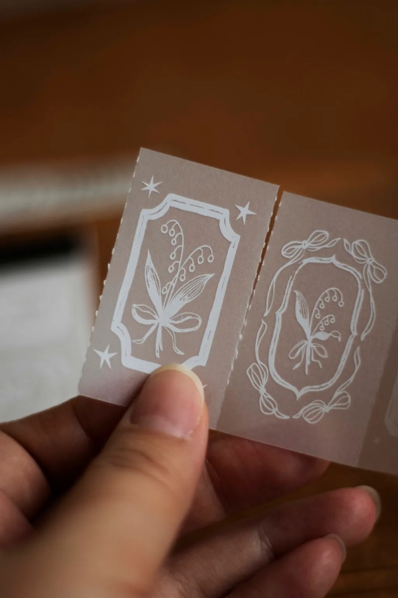 [樂意Loidesign] 鈴蘭採集/花開的順序シリーズ Tracing Paper Memo Padトレーシングペーパーラベルブック 全3種類