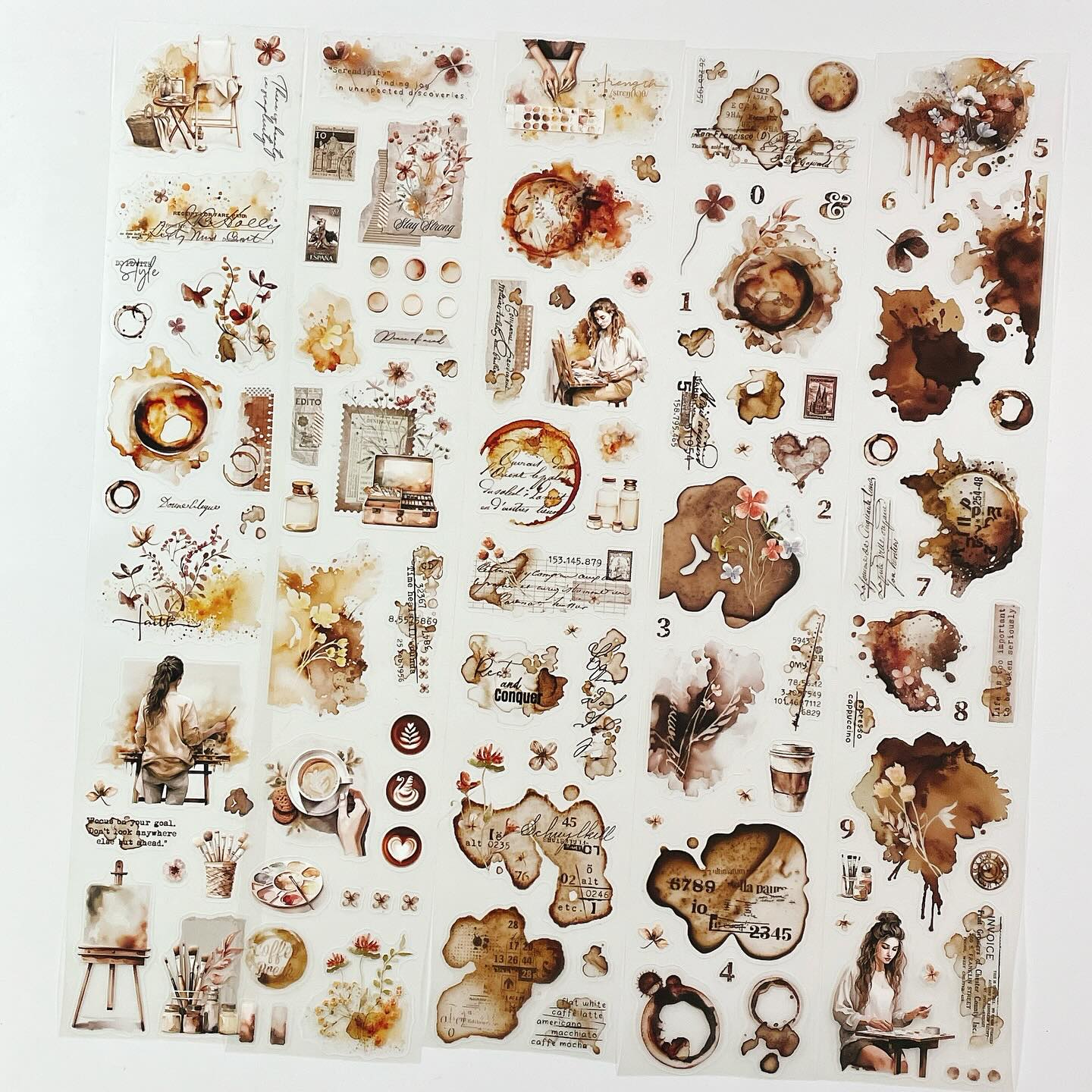 [Journal pages]Espresso Enthusiast ダイカットマットPETテープ(剥離紙付き)　