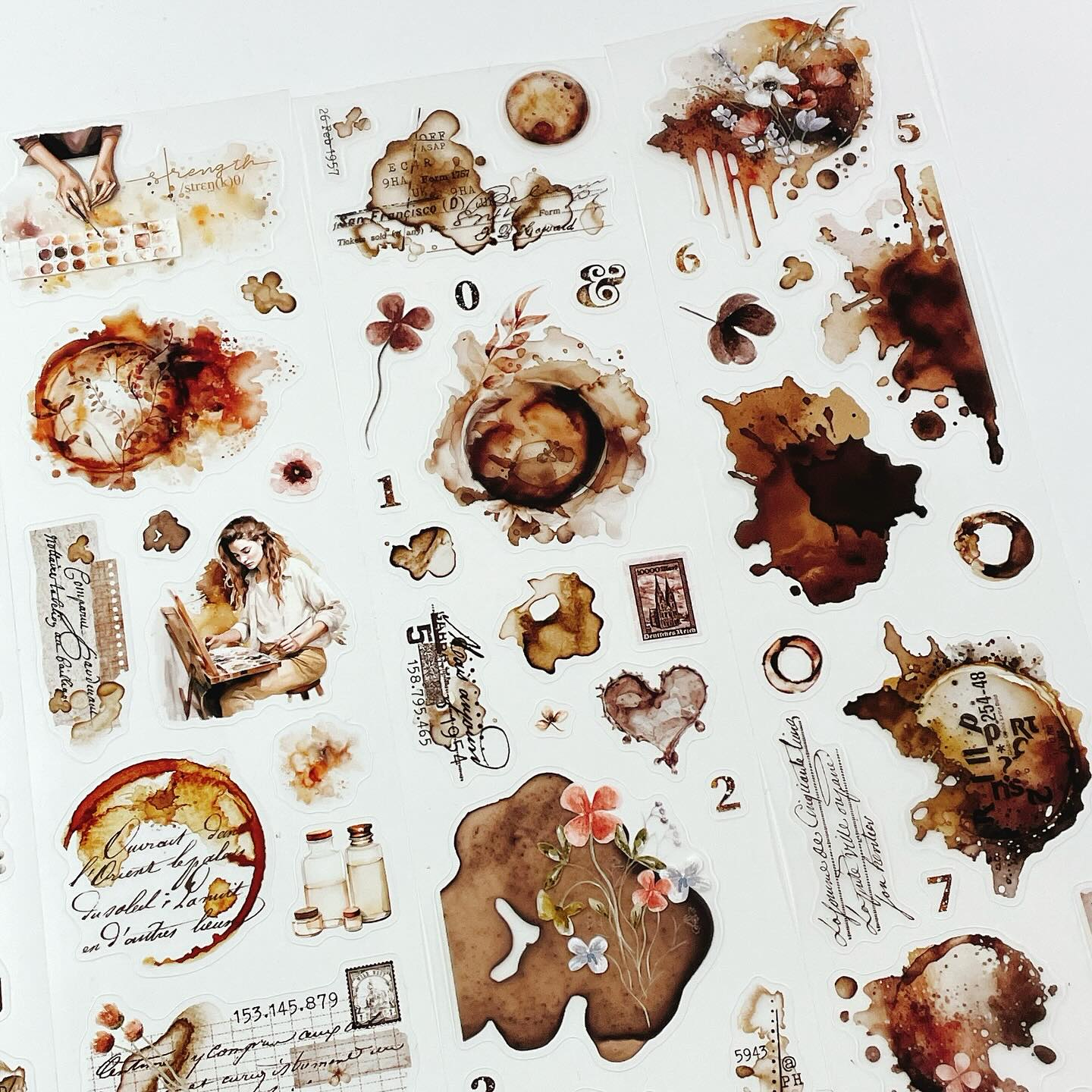 [Journal pages]Espresso Enthusiast ダイカットマットPETテープ(剥離紙付き)　