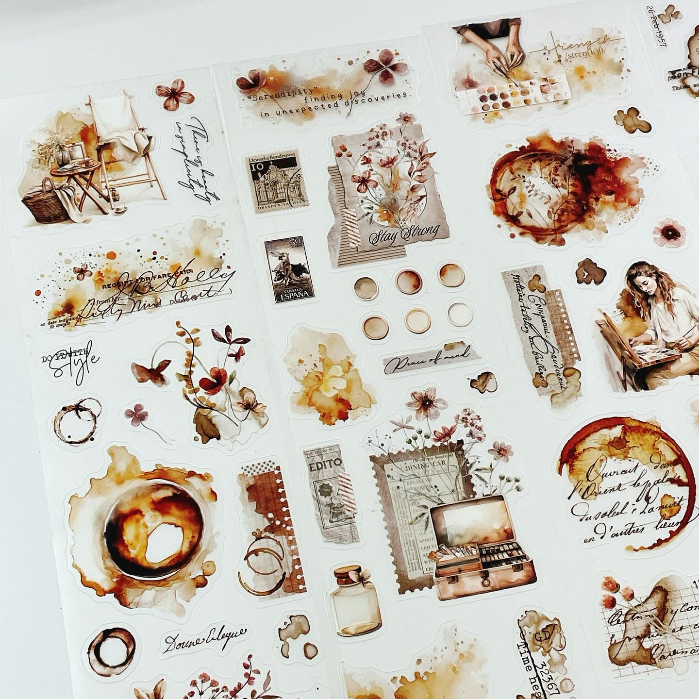 [Journal pages]Espresso Enthusiast ダイカットマットPETテープ(剥離紙付き)　