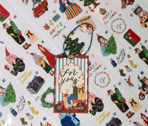 [甜蜜生活 la dolce vita] 聖誕禮物專車 クリスマスミニカードセット(1種類10枚入)