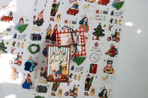 [甜蜜生活 la dolce vita] 聖誕禮物專車 クリスマスミニカードセット(1種類10枚入)