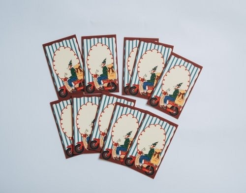 [甜蜜生活 la dolce vita] 聖誕禮物專車 クリスマスミニカードセット(1種類10枚入)