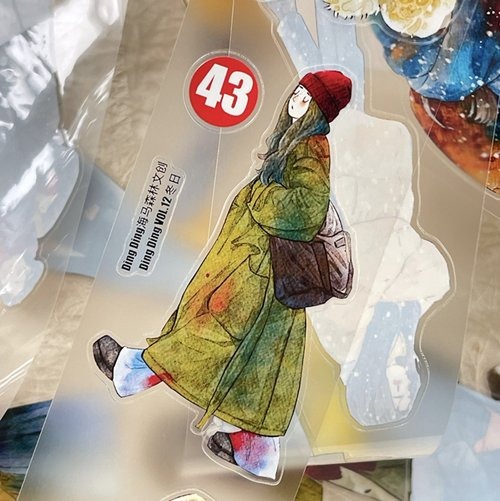 [丁丁DingDing] #43 冬日 ダイカットマットPETテープ(剥離紙付き)