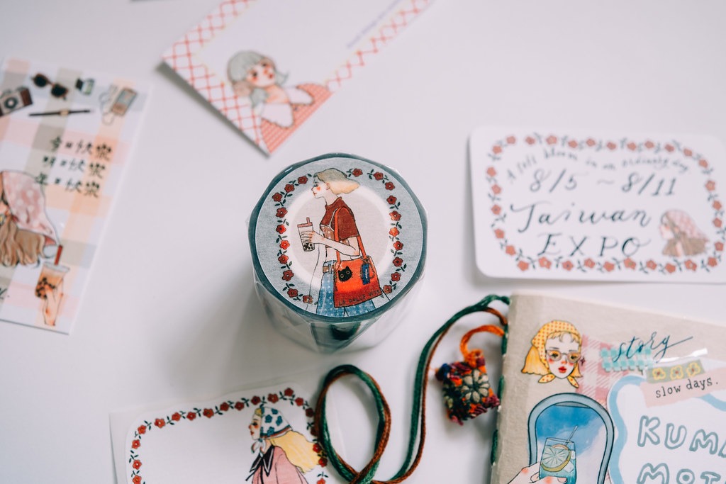 [甜蜜生活 la dolce vita] 我們快樂地向前走 クリアPETテープ(剥離紙付き)