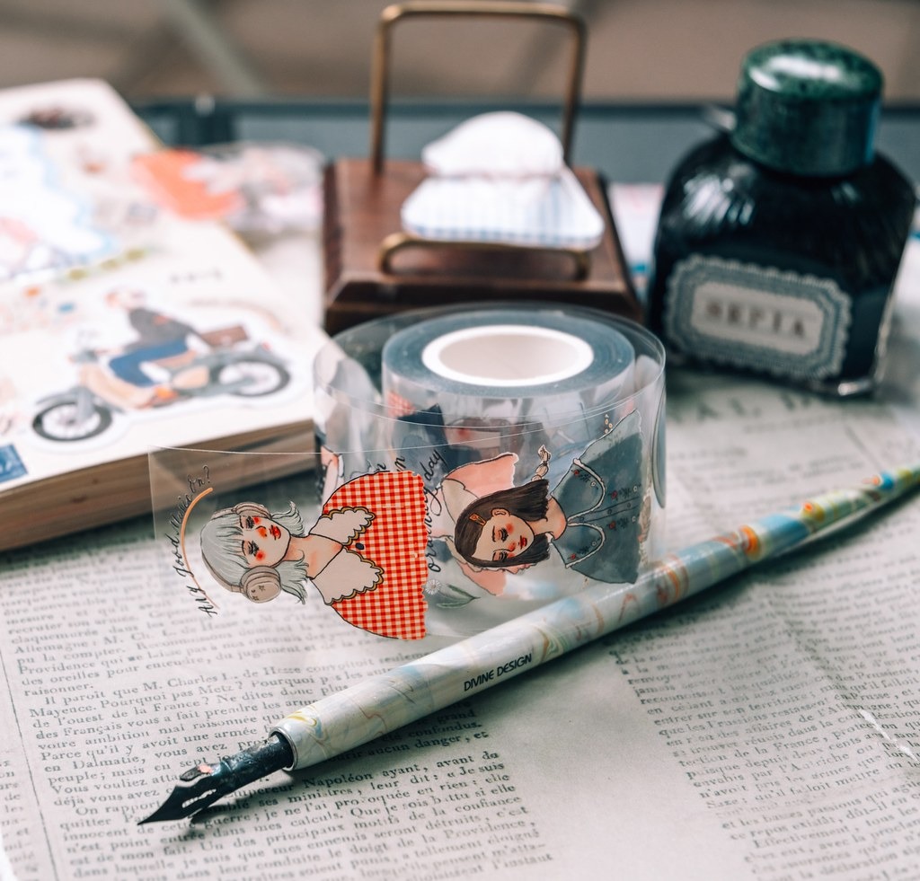 [甜蜜生活 la dolce vita] 甜蜜慢旅 A slow journey クリアPETテープ(剥離紙付き)