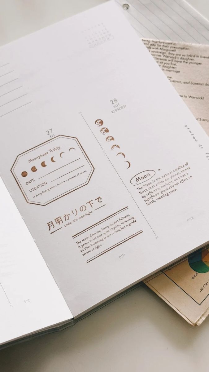 [紙上旅行Traveling on paper] 月相シリーズ スタンプ 全4種類